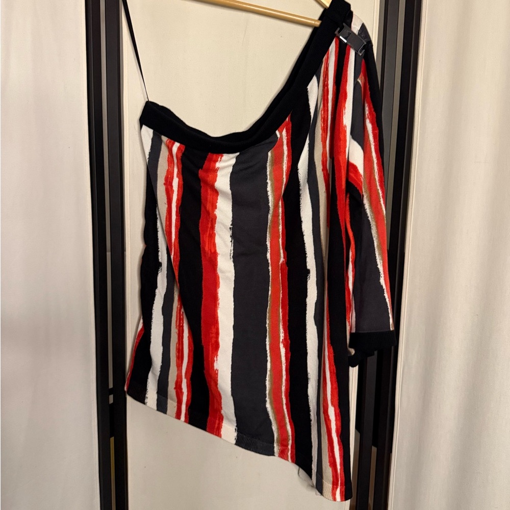 3/$10 Lane Bryant Striped Off-Shoulder Top